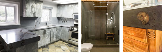 Griffin Urban concept desk and shower collage