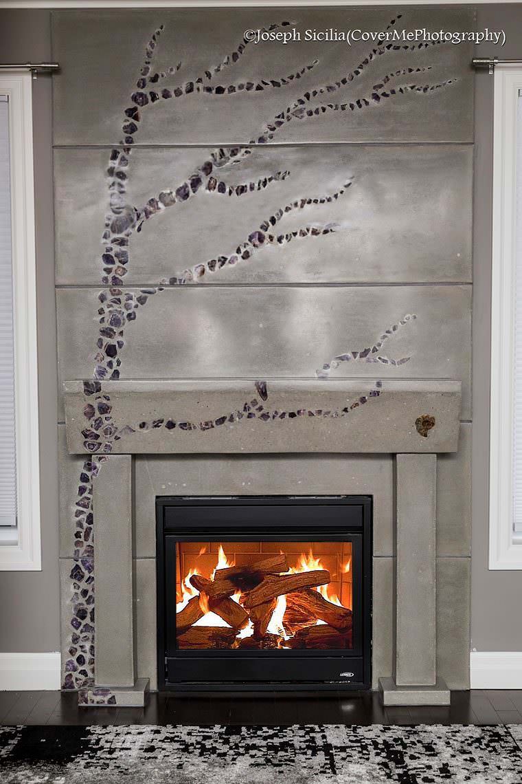 Griffin Urban concept fireplace front view
